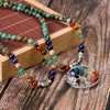 image:imageBivei 108 Mala Beads Bracelet for Women  7 Chakra Tree of Life Real Healing Gemstone Yoga Meditation Mala Prayer Bead NecklaceAfrican Turquoise Stone