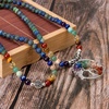 image:imageBivei 108 Mala Beads Bracelet for Women  7 Chakra Tree of Life Real Healing Gemstone Yoga Meditation Mala Prayer Bead NecklaceAzurite Malachite Stone