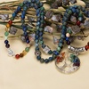 image:imageBivei 108 Mala Beads Bracelet for Women  7 Chakra Tree of Life Real Healing Gemstone Yoga Meditation Mala Prayer Bead NecklaceAzurite Malachite Stone