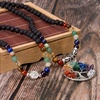 image:imageBivei 108 Mala Beads Bracelet for Women  7 Chakra Tree of Life Real Healing Gemstone Yoga Meditation Mala Prayer Bead NecklaceLava Rock Stone