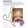 image:imageBivei 108 Mala Beads Necklace Life Tree 7 Chakra Wrap Bracelet Real Healing Gemstone Yoga Meditation Hand Knotted Mala Prayer Bead Necklace7 Chakras Stone