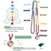image:imageBivei 108 Mala Beads Necklace Life Tree 7 Chakra Wrap Bracelet Real Healing Gemstone Yoga Meditation Hand Knotted Mala Prayer Bead Necklace7 Chakras Stone