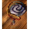 image:imageBivei 108 Mala Beads Necklace Life Tree 7 Chakra Wrap Bracelet Real Healing Gemstone Yoga Meditation Hand Knotted Mala Prayer Bead Necklace7 Chakras Stone