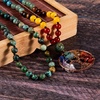 image:imageBivei 108 Mala Beads Necklace Life Tree 7 Chakra Wrap Bracelet Real Healing Gemstone Yoga Meditation Hand Knotted Mala Prayer Bead NecklaceAfrican Turquoise