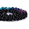 image:imageBivei 108 Mala Beads Necklace Life Tree 7 Chakra Wrap Bracelet Real Healing Gemstone Yoga Meditation Hand Knotted Mala Prayer Bead NecklaceBlack Agate