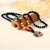 image:imageBivei 108 Mala Beads Necklace Life Tree 7 Chakra Wrap Bracelet Real Healing Gemstone Yoga Meditation Hand Knotted Mala Prayer Bead NecklaceBlack Agate