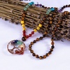 image:imageBivei 108 Mala Beads Necklace Life Tree 7 Chakra Wrap Bracelet Real Healing Gemstone Yoga Meditation Hand Knotted Mala Prayer Bead NecklaceTiger Eye Stone