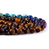 image:imageBivei 108 Mala Beads Necklace Life Tree 7 Chakra Wrap Bracelet Real Healing Gemstone Yoga Meditation Hand Knotted Mala Prayer Bead NecklaceTiger Eye Stone