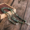 image:imageBivei 108 Mala Beads Necklace Long Beaded Wrap Bracelets Genuine Gemstone Mala Prayer Beads Lotus Buddha Charm Yoga Meditation NecklaceAfrican TurquoiseLotus OMBuddha