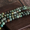 image:imageBivei 108 Mala Beads Necklace Long Beaded Wrap Bracelets Genuine Gemstone Mala Prayer Beads Lotus Buddha Charm Yoga Meditation NecklaceAfrican TurquoiseLotus OMBuddha