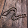 image:imageBivei 108 Mala Beads Necklace Long Beaded Wrap Bracelets Genuine Gemstone Mala Prayer Beads Lotus Buddha Charm Yoga Meditation NecklaceBloodstoneLotus OMBuddha