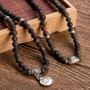 image:imageBivei 108 Mala Beads Necklace Long Beaded Wrap Bracelets Genuine Gemstone Mala Prayer Beads Lotus Buddha Charm Yoga Meditation NecklaceBloodstoneLotus OMBuddha