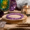 image:imageBivei 6mm Beaded Bracelets for Women Handmade Semi Precious Natural Stone Stretch Elastic Jewelry Yoga Protection GiftsAmethyst  Tranquility
