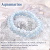 image:imageBivei 6mm Beaded Bracelets for Women Handmade Semi Precious Natural Stone Stretch Elastic Jewelry Yoga Protection GiftsAquamarine  Calmness