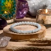 image:imageBivei 6mm Beaded Bracelets for Women Handmade Semi Precious Natural Stone Stretch Elastic Jewelry Yoga Protection GiftsAquamarine  Calmness
