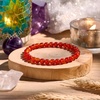 image:imageBivei 6mm Beaded Bracelets for Women Handmade Semi Precious Natural Stone Stretch Elastic Jewelry Yoga Protection GiftsCarnelian  Passion