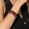 image:imageBivei 6mm Beaded Bracelets for Women Handmade Semi Precious Natural Stone Stretch Elastic Jewelry Yoga Protection GiftsCarnelian  Passion