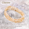 image:imageBivei 6mm Beaded Bracelets for Women Handmade Semi Precious Natural Stone Stretch Elastic Jewelry Yoga Protection GiftsCitrine  Wealth  Success