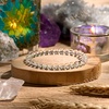 image:imageBivei 6mm Beaded Bracelets for Women Handmade Semi Precious Natural Stone Stretch Elastic Jewelry Yoga Protection GiftsClear Quartz  Clarity  Energy