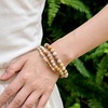 image:imageBivei 6mm Beaded Bracelets for Women Handmade Semi Precious Natural Stone Stretch Elastic Jewelry Yoga Protection GiftsCoral JadeCreativity  Calm