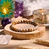 image:imageBivei 6mm Beaded Bracelets for Women Handmade Semi Precious Natural Stone Stretch Elastic Jewelry Yoga Protection GiftsCoral JadeCreativity  Calm