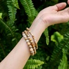 image:imageBivei 6mm Beaded Bracelets for Women Handmade Semi Precious Natural Stone Stretch Elastic Jewelry Yoga Protection GiftsCoral JadeCreativity  Calm