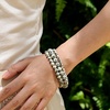 image:imageBivei 6mm Beaded Bracelets for Women Handmade Semi Precious Natural Stone Stretch Elastic Jewelry Yoga Protection GiftsDalmatian Jasper Grounding  Joy