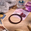 image:imageBivei 6mm Beaded Bracelets for Women Handmade Semi Precious Natural Stone Stretch Elastic Jewelry Yoga Protection GiftsGarnet  Passion  Energy