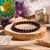 image:imageBivei 6mm Beaded Bracelets for Women Handmade Semi Precious Natural Stone Stretch Elastic Jewelry Yoga Protection GiftsGarnet  Passion  Energy