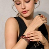 image:imageBivei 6mm Beaded Bracelets for Women Handmade Semi Precious Natural Stone Stretch Elastic Jewelry Yoga Protection GiftsGarnet  Passion  Energy