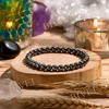 image:imageBivei 6mm Beaded Bracelets for Women Handmade Semi Precious Natural Stone Stretch Elastic Jewelry Yoga Protection GiftsHematite  Mental Mastery