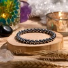 image:imageBivei 6mm Beaded Bracelets for Women Handmade Semi Precious Natural Stone Stretch Elastic Jewelry Yoga Protection GiftsHematite  Mental Mastery
