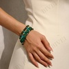 image:imageBivei 6mm Beaded Bracelets for Women Handmade Semi Precious Natural Stone Stretch Elastic Jewelry Yoga Protection GiftsMoss Agate  Growth