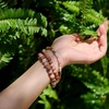 image:imageBivei 6mm Beaded Bracelets for Women Handmade Semi Precious Natural Stone Stretch Elastic Jewelry Yoga Protection GiftsPlum Blossom JadeHope  renascence