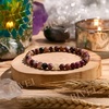 image:imageBivei 6mm Beaded Bracelets for Women Handmade Semi Precious Natural Stone Stretch Elastic Jewelry Yoga Protection GiftsRainbow Tournaline  Balance