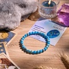 image:imageBivei 6mm Beaded Bracelets for Women Handmade Semi Precious Natural Stone Stretch Elastic Jewelry Yoga Protection GiftsSea Sediment Jasper  Serenity