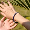 image:imageBivei 6mm Beaded Bracelets for Women Handmade Semi Precious Natural Stone Stretch Elastic Jewelry Yoga Protection GiftsSodalite  Logical Thinking