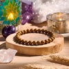 image:imageBivei 6mm Beaded Bracelets for Women Handmade Semi Precious Natural Stone Stretch Elastic Jewelry Yoga Protection GiftsWood Grain JasperSteady Growth