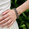 image:imageBivei 6mm Beaded Bracelets for Women Handmade Semi Precious Natural Stone Stretch Elastic Jewelry Yoga Protection GiftsYooperlite Cosmic Ignition