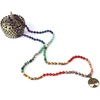 image:imageBivei 7 Chakra 108 Mala Beads Bracelet Real Gemstone Yoga Meditation Hand Knotted Mala Prayer Bead Necklace6mm