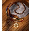 image:imageBivei 7 Chakra 108 Mala Beads Bracelet Real Gemstone Yoga Meditation Hand Knotted Mala Prayer Bead Necklace6mm