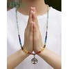 image:imageBivei 7 Chakra 108 Mala Beads Bracelet Real Gemstone Yoga Meditation Hand Knotted Mala Prayer Bead Necklace6mm