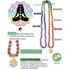 image:imageBivei 7 Chakra 108 Mala Beads Bracelet Real Gemstone Yoga Meditation Hand Knotted Mala Prayer Bead Necklace6mm