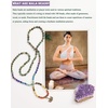 image:imageBivei 7 Chakra 108 Mala Beads Bracelet Real Gemstone Yoga Meditation Hand Knotted Mala Prayer Bead Necklace6mm
