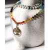 image:imageBivei 7 Chakra 108 Mala Beads Bracelet Real Gemstone Yoga Meditation Hand Knotted Mala Prayer Bead Necklace6mm