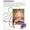 image:imageBivei 7 Chakra 108 Mala Beads Bracelet Real Gemstone Yoga Meditation Hand Knotted Mala Prayer Bead Necklace6mm