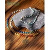 image:imageBivei 7 Chakra 108 Mala Beads Bracelet Real Gemstone Yoga Meditation Hand Knotted Mala Prayer Bead Necklace6mm