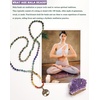 image:imageBivei 7 Chakra 108 Mala Beads Bracelet Real Gemstone Yoga Meditation Hand Knotted Mala Prayer Bead Necklace6mm