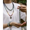 image:imageBivei 7 Chakra 108 Mala Beads Bracelet Real Gemstone Yoga Meditation Hand Knotted Mala Prayer Bead Necklace6mm