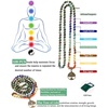 image:imageBivei 7 Chakra 108 Mala Beads Bracelet Real Gemstone Yoga Meditation Hand Knotted Mala Prayer Bead Necklace6mm